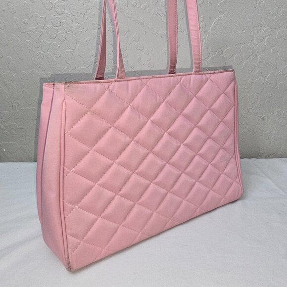 My Flat in London Brighton Ballerina Monkey Rhinestone Crown Pink Quilted Bag - Picture 5 of 16